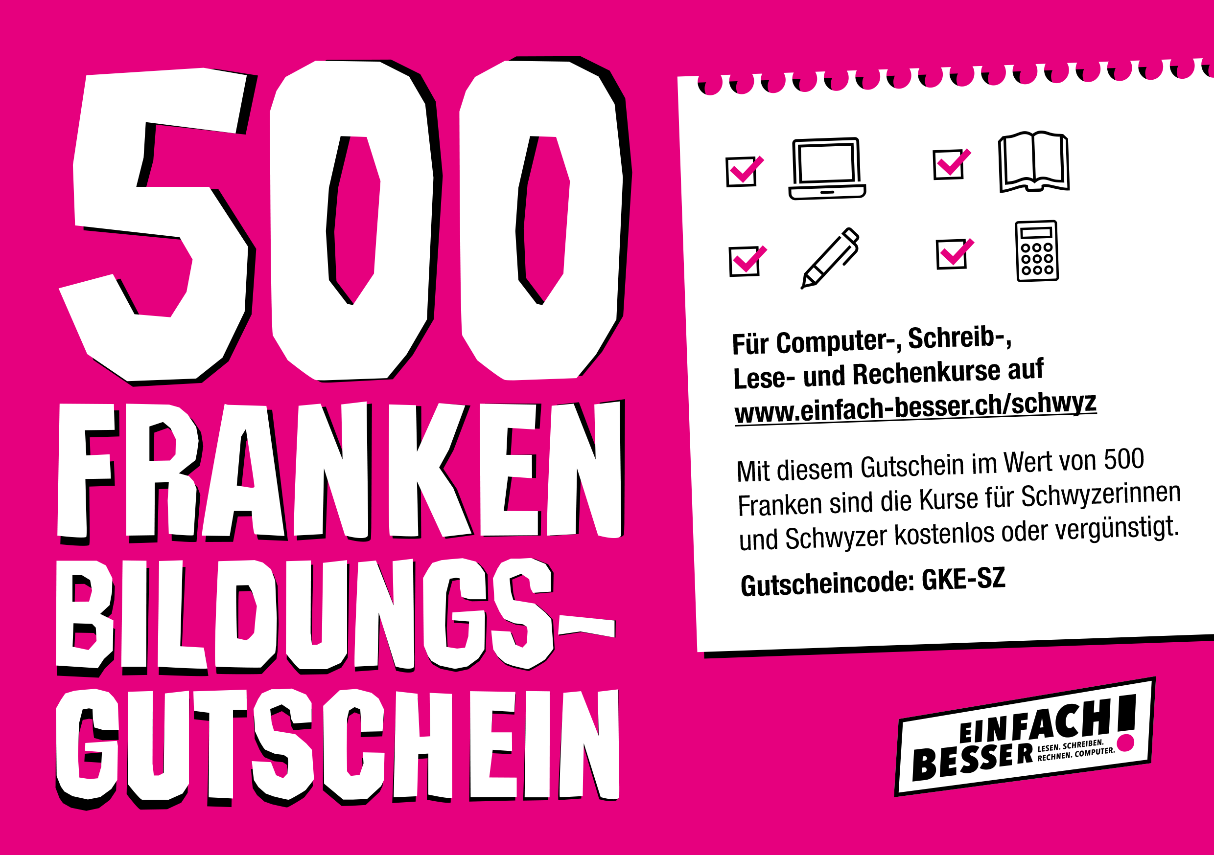 Bildungsgutschein Kanton Schwyz